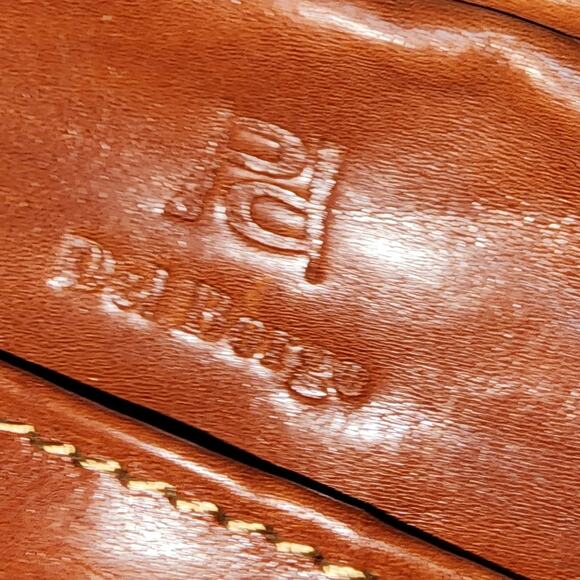 DEL BORGO ITALIAN LEATHER BROWN CROSSBODY BAG - Picture 11 of 13